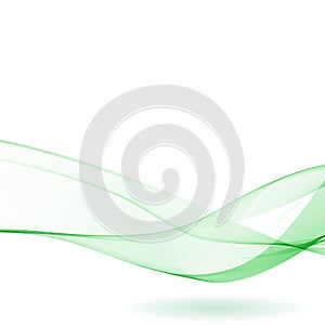 Abstract background with green waves.layout for advertising