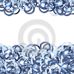 Abstract background with grunge blue circles