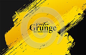 Abstract background grunge yellow and black design