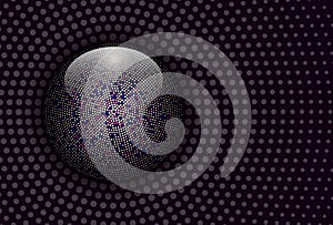 Abstract background with halftone geometric circles