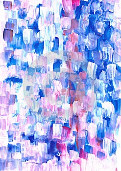 Abstract background, hand-painted texture, watercolor, gouache, brush strokes, splashes, drops of paint