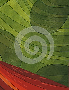 The abstract background