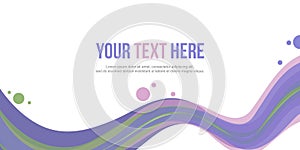 Abstract background header wave style design