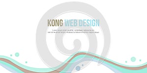 Abstract background header website collection design