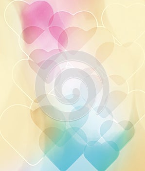 Abstract background with hearts. Valentine`s day. Love and affection, feelings