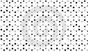 Abstract background of hexagonal geometric cells pattern