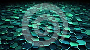 abstract background with a hexagonal grid pattern, symbolizing data storage and transfer