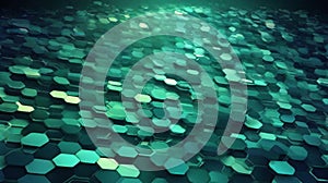 abstract background with a hexagonal grid pattern, symbolizing data storage and transfer
