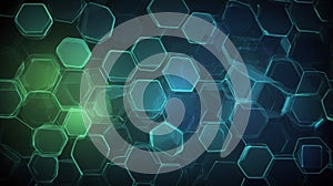 abstract background with a hexagonal grid pattern, symbolizing data storage and transfer