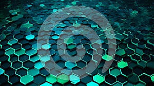 abstract background with a hexagonal grid pattern, symbolizing data storage and transfer