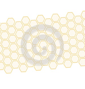 abstract background with hexagons grid honeycomb bees textured gold yellow color