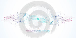 Abstract background with High-tech technology texture circuit board texture. Abstract circuit board banner wallpaper