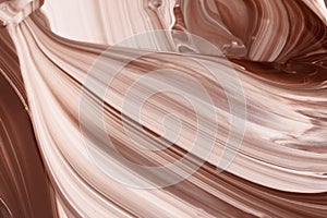 Abstract background, hot, melted chocolate and milk