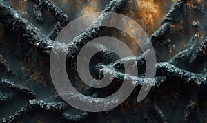 Abstract background with the image of chain links.