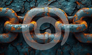 Abstract background with the image of chain links.