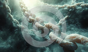 Abstract background with the image of chain links.