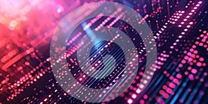 Abstract background image of digital waves made of dots