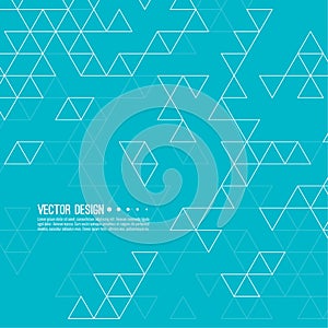 Vector pattern of triangles.