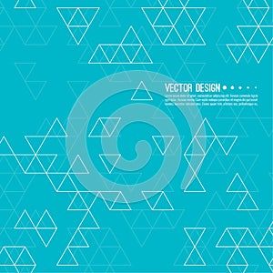 Vector pattern of triangles.
