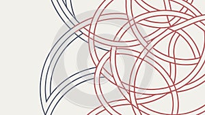 An abstract background of interwoven curved lines, vector design Generative AI