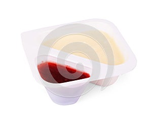 Abstract background with jam and cream