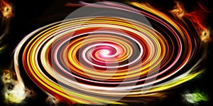 Abstract background with juicy saturated spiral
