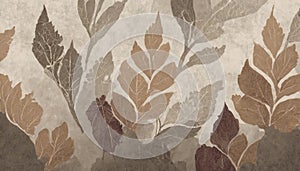 Abstract background with leaf pattern.
