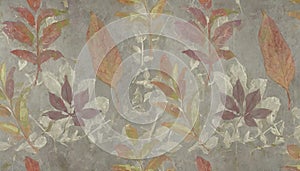 Abstract background with leaf pattern