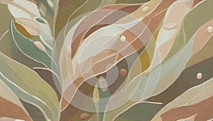 Abstract background with leaf pattern.