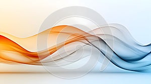 Abstract background with a light blue and white gradient, featuring smooth curves and a futuristic style.