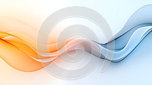 Abstract background with a light blue and white gradient, featuring smooth curves and a futuristic style.