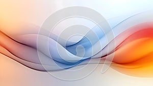 Abstract background with a light blue and white gradient, featuring smooth curves and a futuristic style.