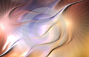 Abstract bright metallic 3d wave background.