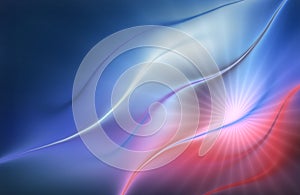Abstract metallic 3d wave background.