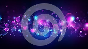 abstract background with lights and colorful blebs in winter