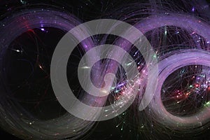 Abstract background. Luminous swirling. Elegant glowing. Sparking particle. Glint lines. photo