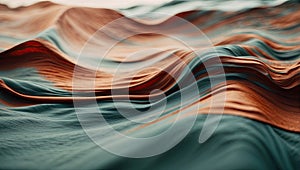Abstract background luxury orange and blue cloth or liquid wave or wavy folds.