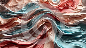 Abstract background luxury pink and blue cloth or liquid wave or wavy folds.