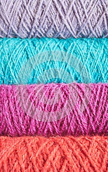 Abstract background made of colorful worsted