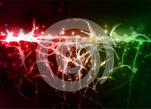 Abstract background made of Electric lighting