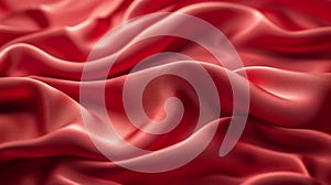 Abstract background made of red silk material