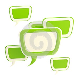 Abstract background made of text bubbles