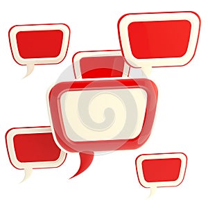 Abstract background made of text bubbles