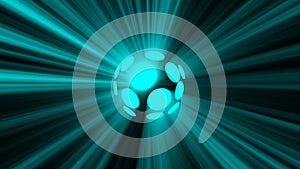Abstract background with magic disco sphere