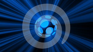 Abstract background with magic disco sphere