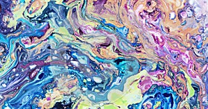 Abstract background. Marble texture. Acrylic colors.