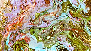 Abstract background. Marble texture. Acrylic colors.