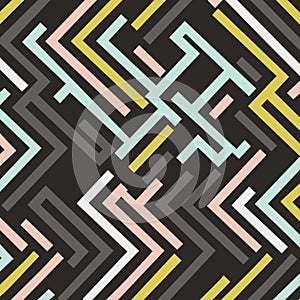 Abstract background with maze style pattern design