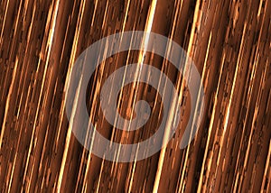 Abstract background with metal diagonal copper golden metallic backdrop. Golden movement with manga speed of lights