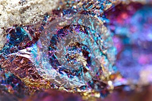 Abstract background from a metal mineral.